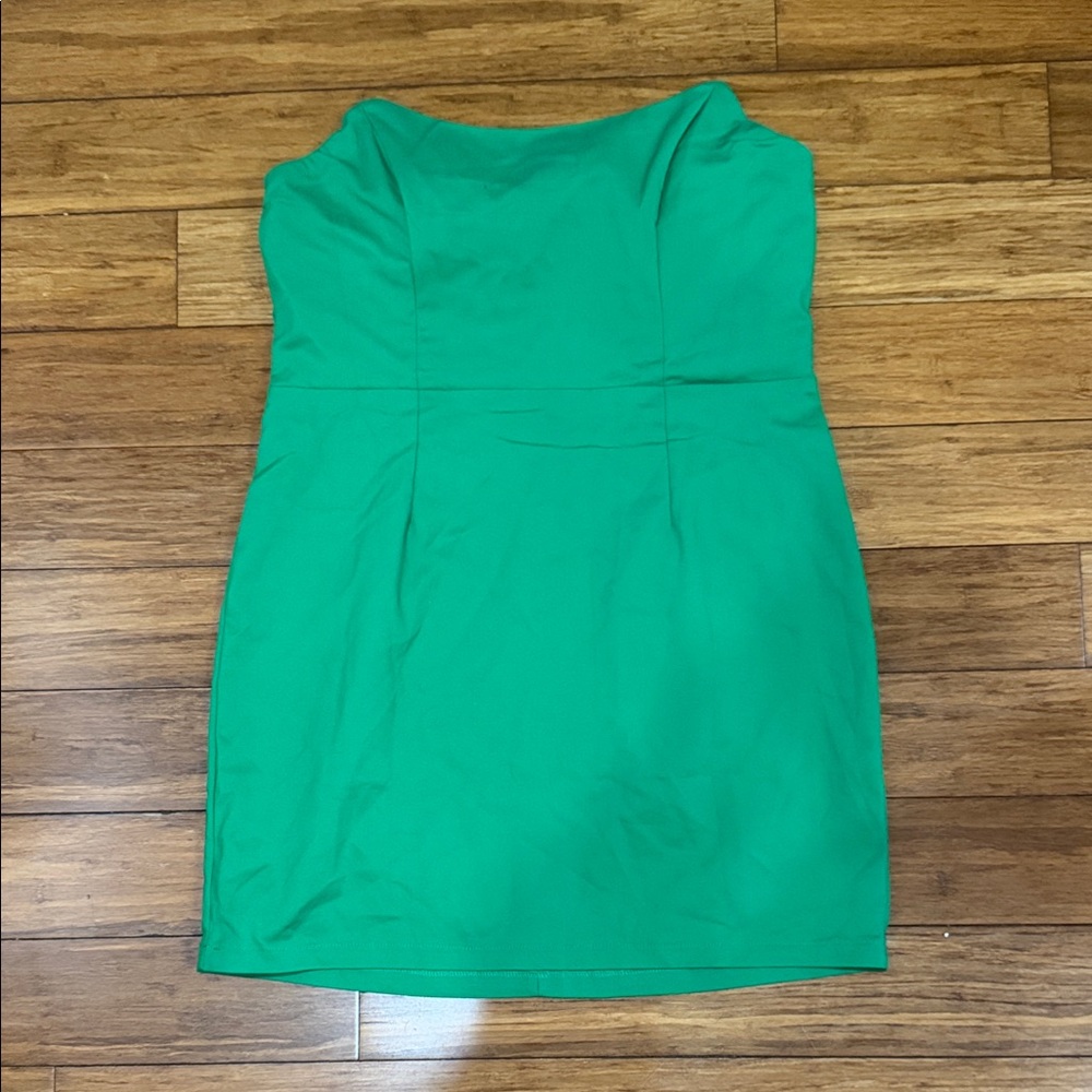 Princess Polly Strapless Dress in Bold Green